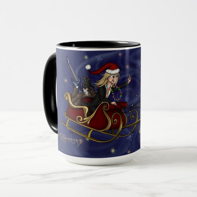 père Noël Chris & Wilbur Sleigh Ride Mug (Devant gauche)