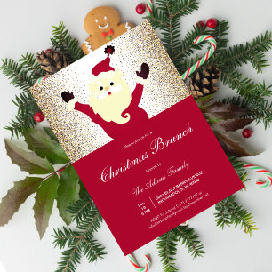 Père Noël Christmas Brunch Invitation