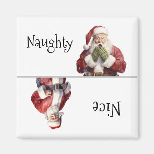 Père Noël Christmas Naughty Nice Magnet