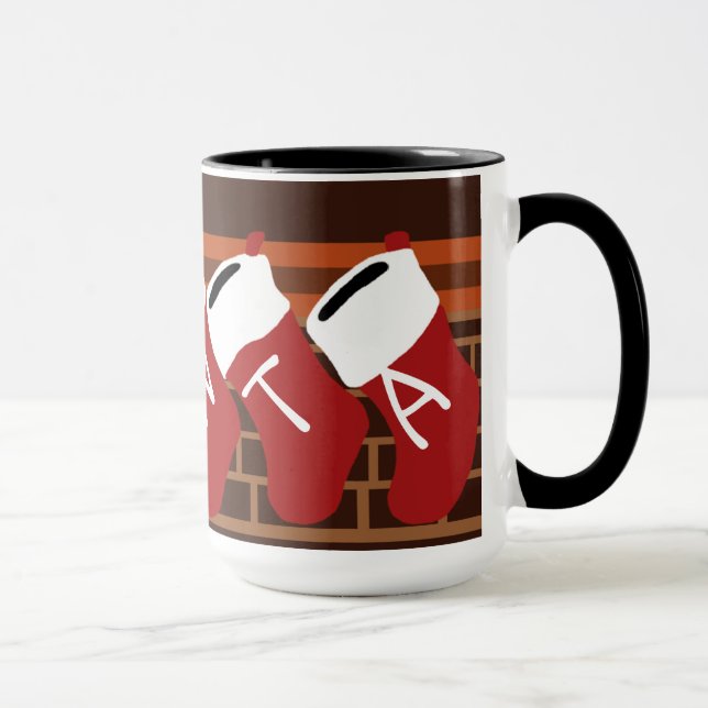 Père Noël Christmas Stockings Mug (Droite)