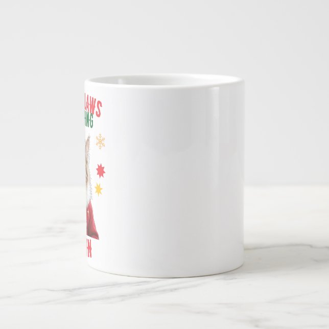 Père Noël Claws Chat Noël Spécialité Mug (Devant)