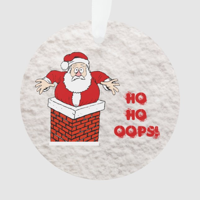 Père Noël coincé dans la cheminée Ho Ho Oups ! (devant)