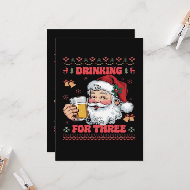 Père Noël Couple Chirstmas (Devant/Arrière en situation)