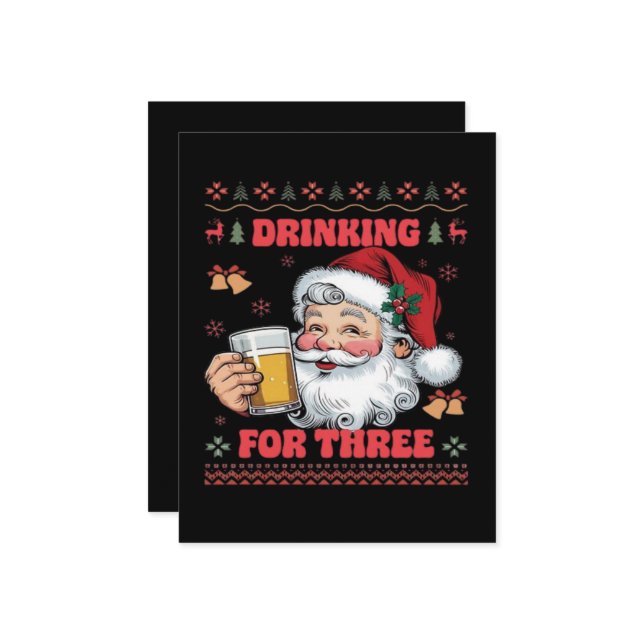 Père Noël Couple Chirstmas (Devant/Arrière en situation)