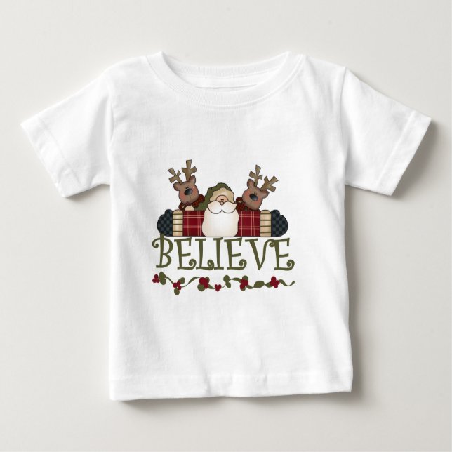 Père Noël Croire T-shirts et cadeaux (Devant)