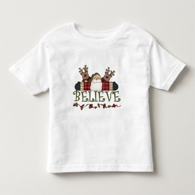 Père Noël Croire T-shirts et cadeaux (Devant)