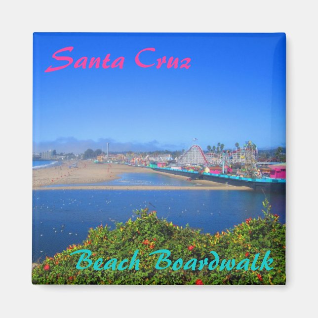 Père Noël Cruz Beach Boardwalk aimant souvenir (Devant)