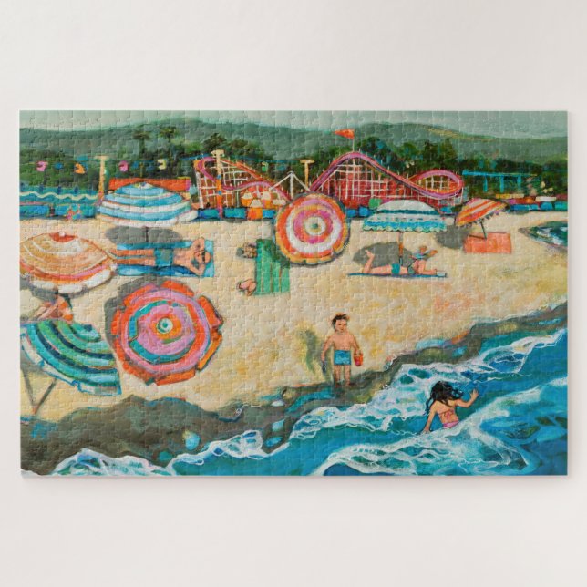 Père Noël Cruz Beach Boardwalk Puzzle (Horizontal)