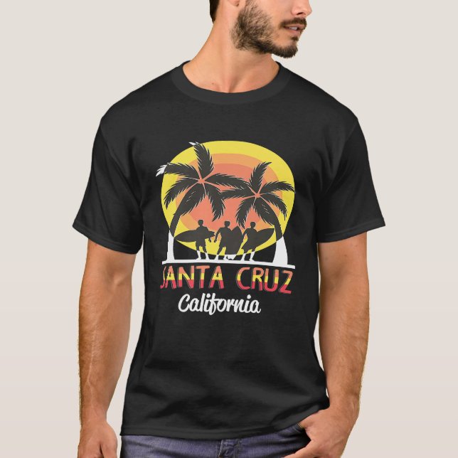 Père Noël Cruz Chemise Surf City Tshirt Cadeau Sou (Devant)