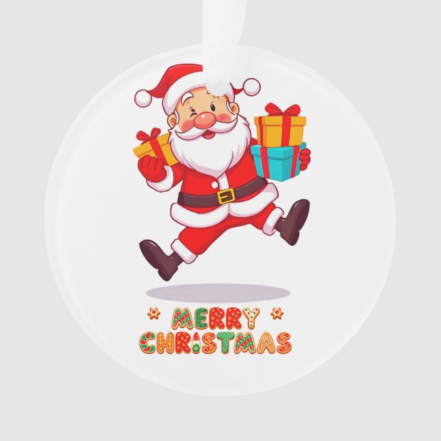 Père Noël de dessin animé joyeux (devant)
