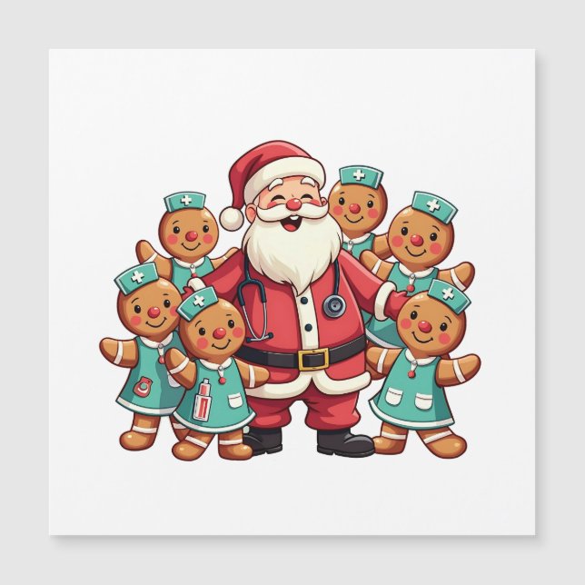 Père Noël de Noël Biscuits de Noël Infirmières  (Devant)