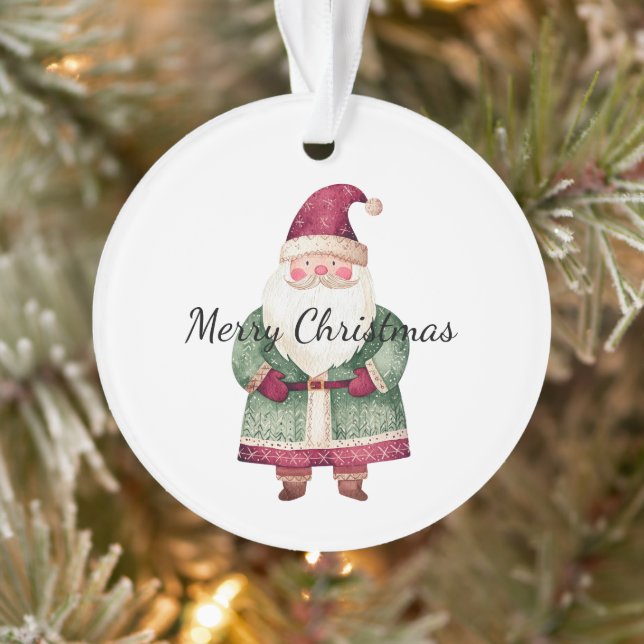 Père Noël de Noël Rouge Vert (Arbre)