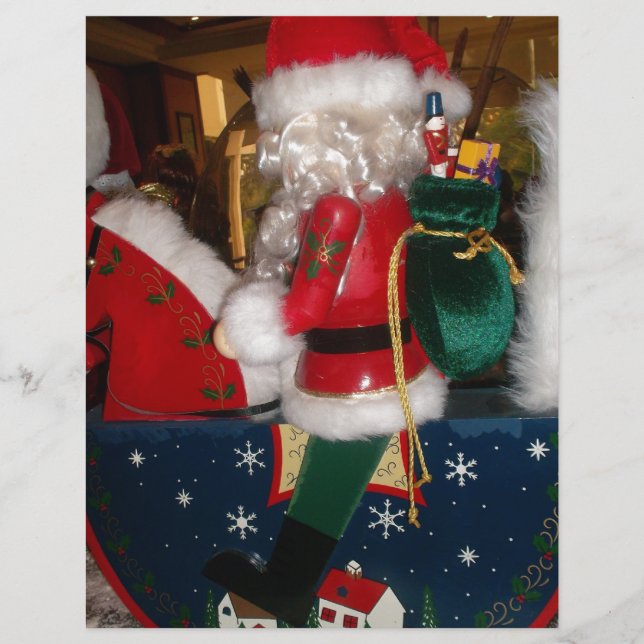 Père Noël de Noël sur un cheval avec impression ar (Devant)