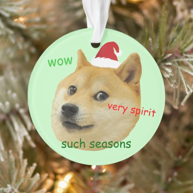 Père Noël Doge Funny Meme (Arbre)