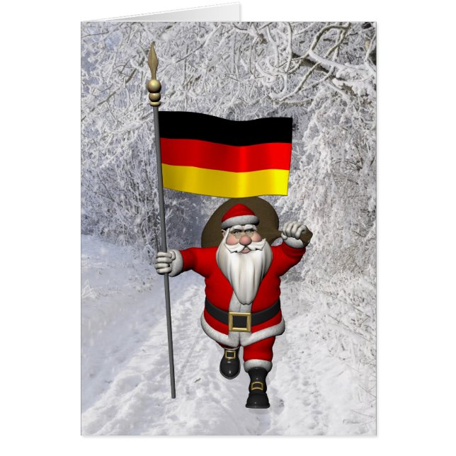 Père Noël Doux Avec L'Ensigne D'Allemagne (Devant)