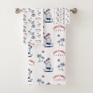 Père Noël Drôle En Été Noël En Juillet