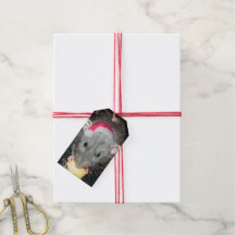 Père Noël Dumbo étiquettes cadeaux de rat (pack de