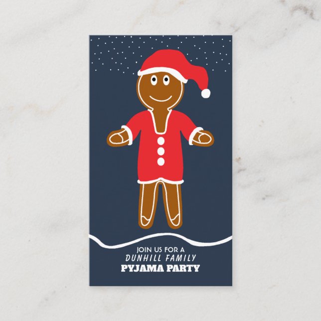 Père Noël en pain d'épices, Invitation Ticket de F (Devant)