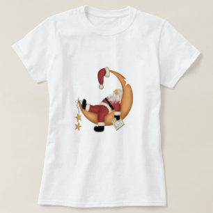 Père Noël endormi sur les t-shirts et cadeaux de l