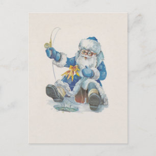Père Noël est partie pêche - Carte postale / Invit