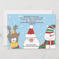 Père Noël et amis Faire-part de déménagement