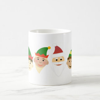 Père Noël et Elves Christmas Holiday Coffee Mug