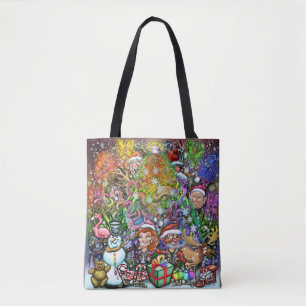 Père Noël et le Sac fourre-tout des elfes de Noël