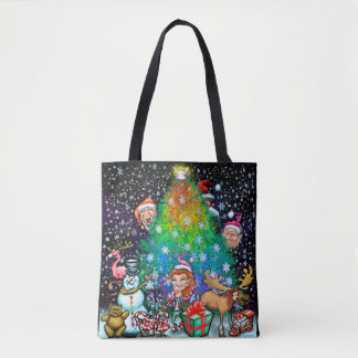 Père Noël et le Sac fourre-tout des elfes de Noël