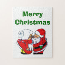 PÈRE NOËL ET MRS. CLAUSE CHRISTMAS KISS puzzle