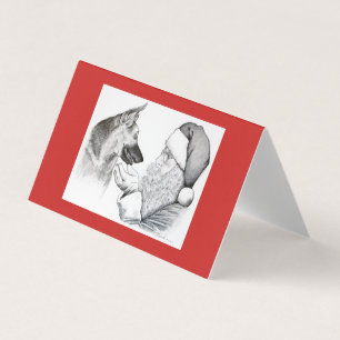 Père Noël et Noël de berger allemand