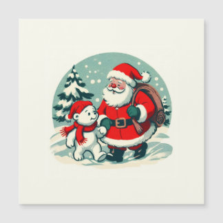 Père Noël et petit ours polaire