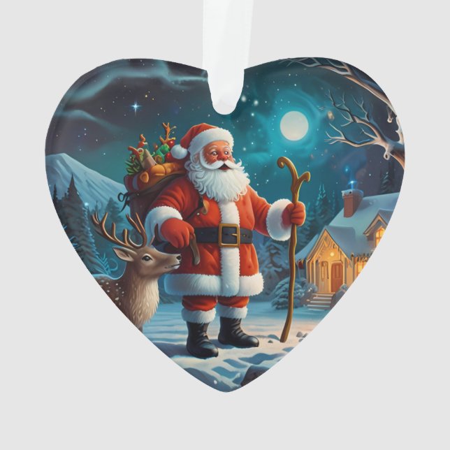 Père Noël et Reindeer Wonderland Noël (dos)