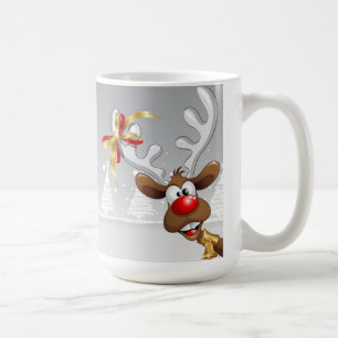 Père Noël et Rudolf Dessin sur Mug