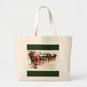 Père Noël et Sleigh avec Sac fourre-tout Jumbo Rei
