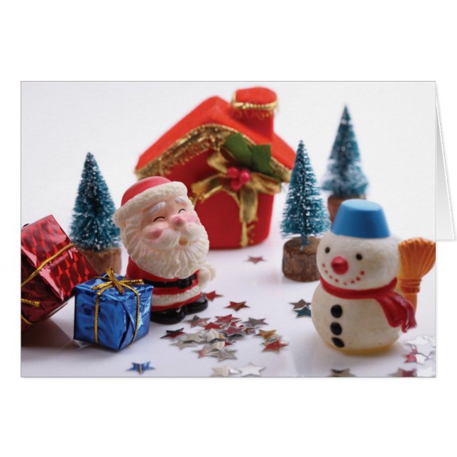 Père Noël Et Snowman (Devant horizontal)