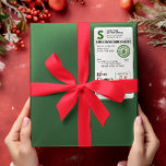 Père Noël Étiquette de livraison réaliste<br><div class="desc">Ajoutez une touche spéciale aux cadeaux Père Noël avec ce étiquette d'expédition Père Noël Overnight Livraison réaliste. Le étiquette d'expédition de père Noël présente des détails spéciaux, comme le type d'expédition (Père Noël Overnight Delivery), la méthode d'expédition (Reindeer Air Mail), et une inspection officielle par Elf 115, qui s'est assuré...</div>