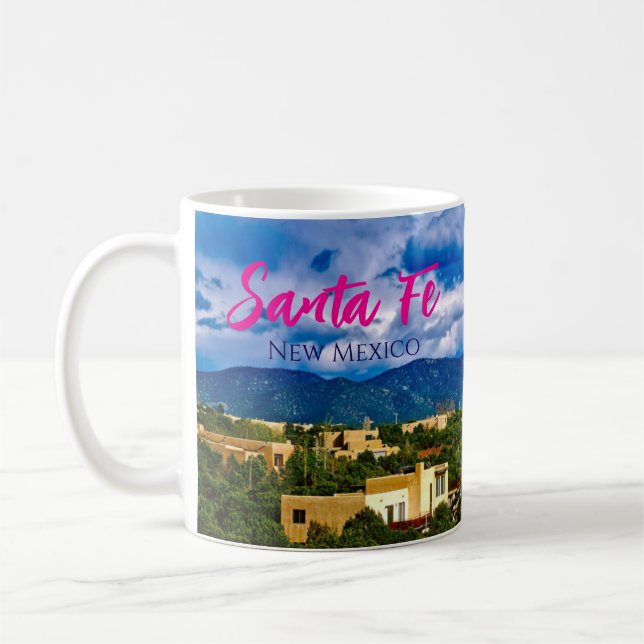 Père Noël Fe Nouveau-Mexique Café Mug Pittoresque (Gauche)