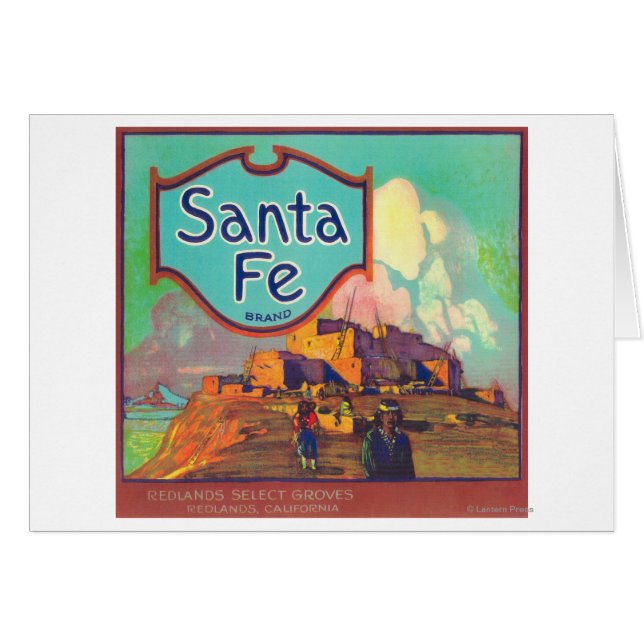 Père Noël Fe Orange LabelRedlands, CA (Devant horizontal)