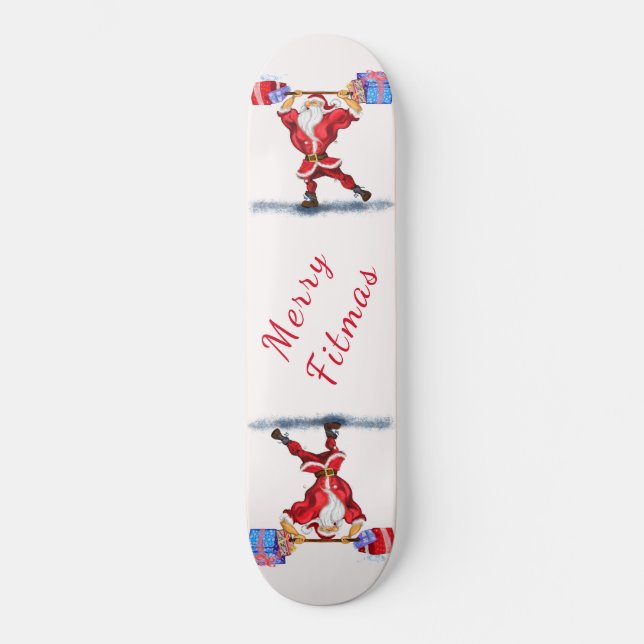 Père Noël fitness skateboard (Recto)