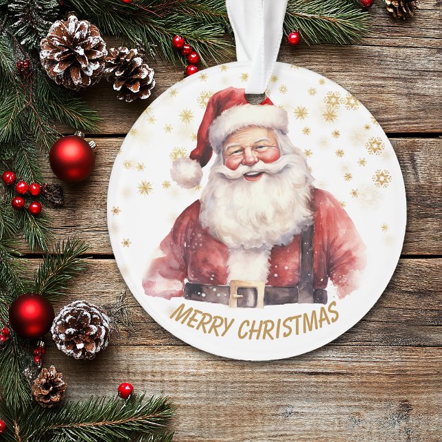 Père Noël flocon de neige doré Noël pour enfants (Créateur téléchargé)