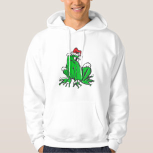 père Noël Frog Cartoon Merry X-Mas Sweat - shirt à