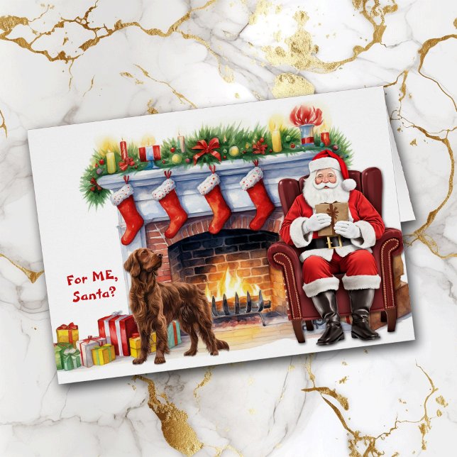 Père Noël Gift Irish Setter Chien Holiday (Créateur téléchargé)