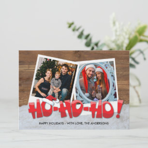 Père Noël Ho Ho Ho Famille Photo Noël