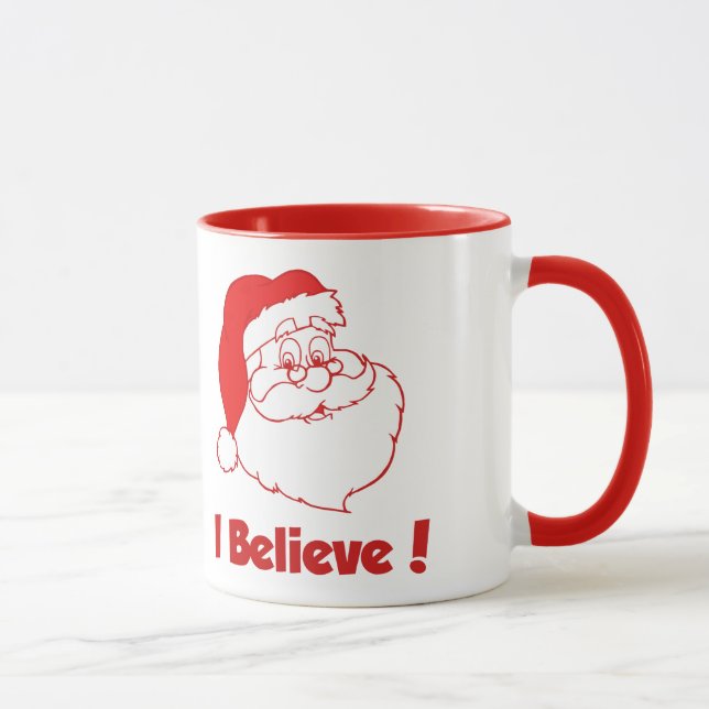 Père Noël Je crois que Noël Mug (Droite)