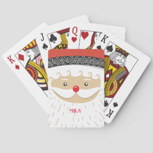 Père Noël, Joyeuses cartes de jeu de Noël