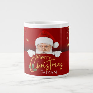Père Noël Joyeux Noël Nom personnalisé Café Mug