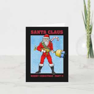 Père Noël Joyeux Noël Partie 2 Carte de Noël