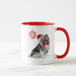 Père Noël Keeshond Christmas Mug
