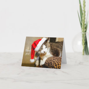 Père Noël Kitty Carte de remerciements