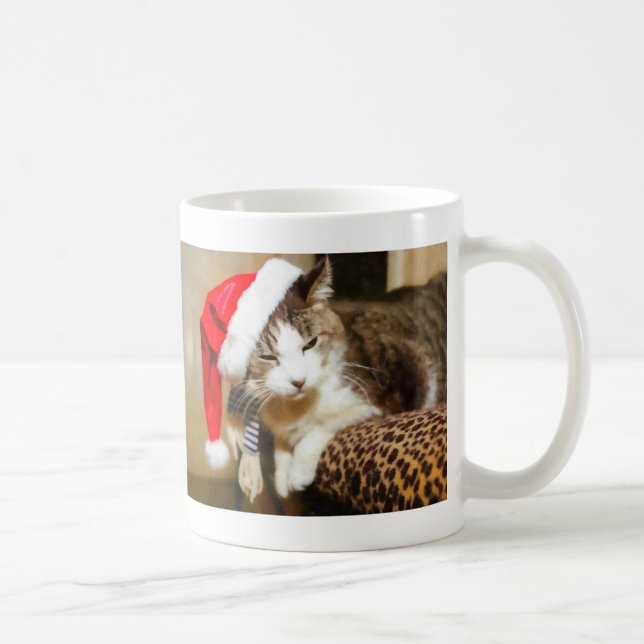 Père Noël Kitty Painterly Coffee Mug (Droite)